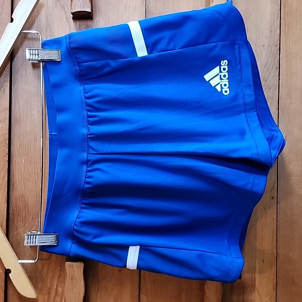 Adidas: Aeroready Soccer "Team' Shorts, Royal Blue & White, Women's Small